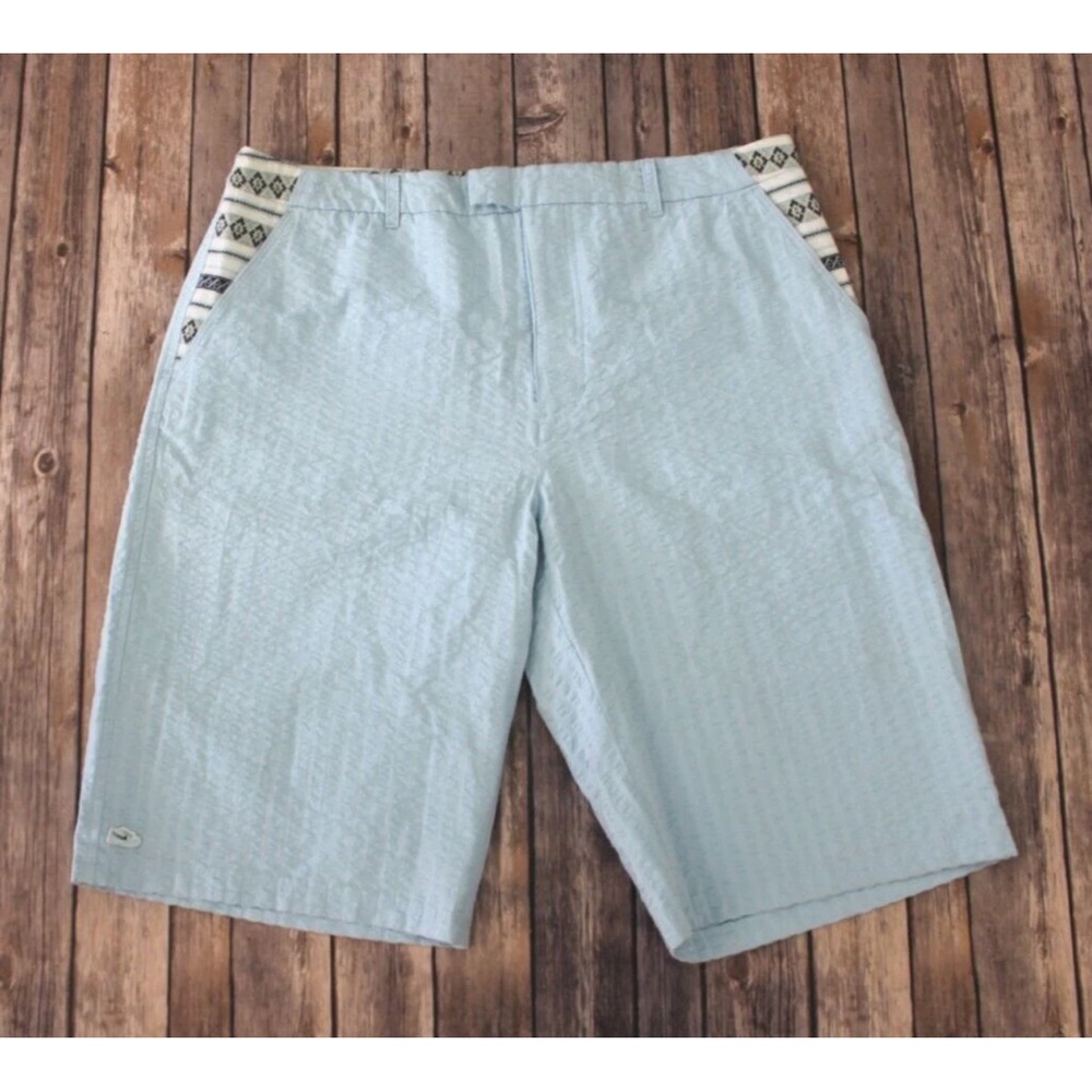 Nike Men's Sky Blue Shorts with Patterned Accents rare